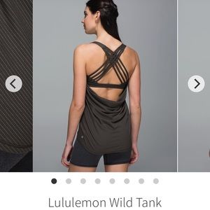 lululemon green Wild Tank Top in size 8
Good condition
No pads